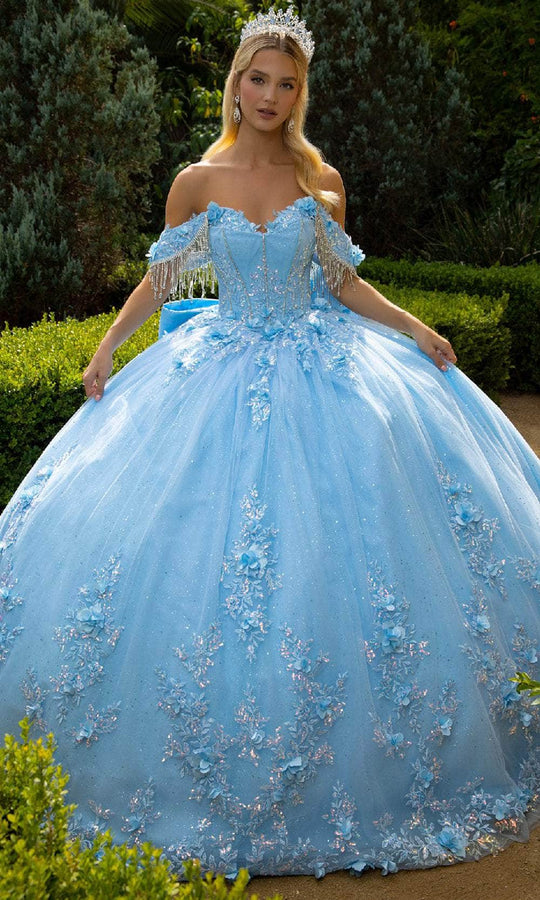 GLS by Gloria GL3525 - Bead Garland Ballgown