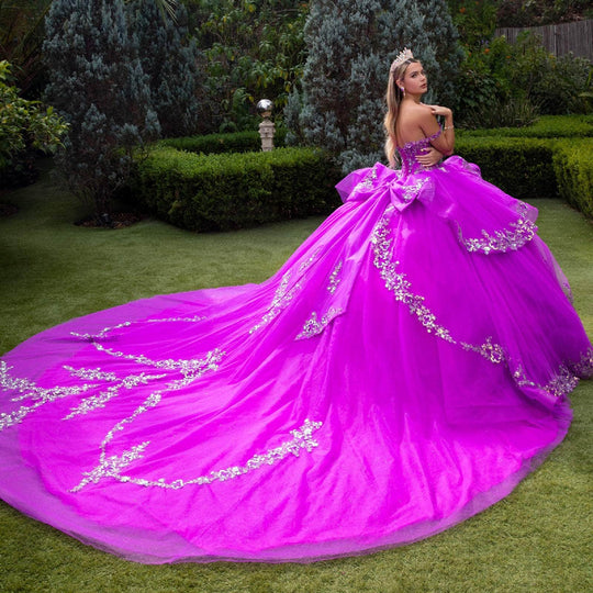 GLS by Gloria GL3548 - Sequin Embroidered Off Shoulder Ballgown