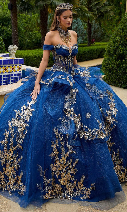 GLS by Gloria GL3552 - Layered Ruffle Off Shoulder Ballgown