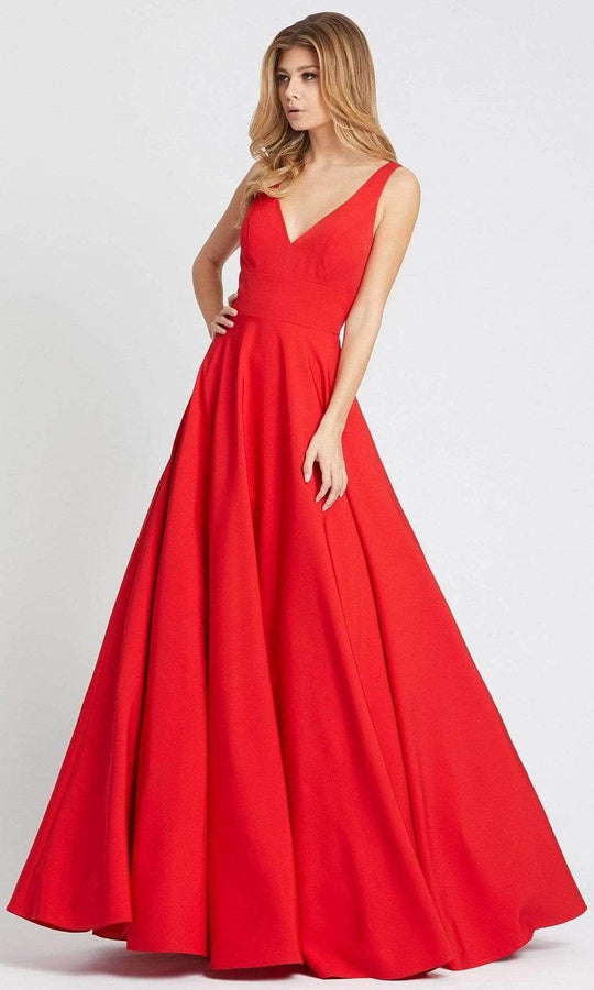 Ieena Duggal - 48924 Sleeveless V-Neck Prom Gown