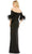 Ieena Duggal 11441 - Fringed Sleeve Sheath Evening Gown Special Occasion Dress