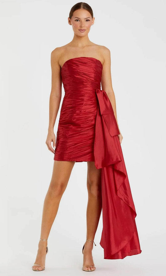Ieena Duggal 11572 - Straight Neckline Ruched Cocktail Dress