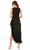 Ieena Duggal 11626 - Feather Hem Dress with Slit Special Occasion Dress
