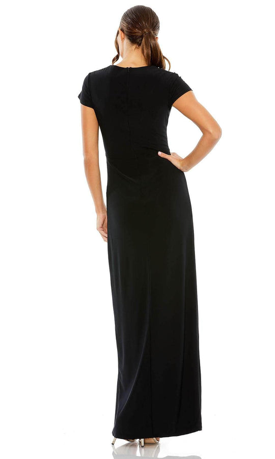 Ieena Duggal 11670 - Short Sleeve Embellished Bodice Prom Dress