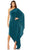 Ieena Duggal 20673 - Cape Sleeve One Shoulder Dress Special Occasion Dress XS / Ocean