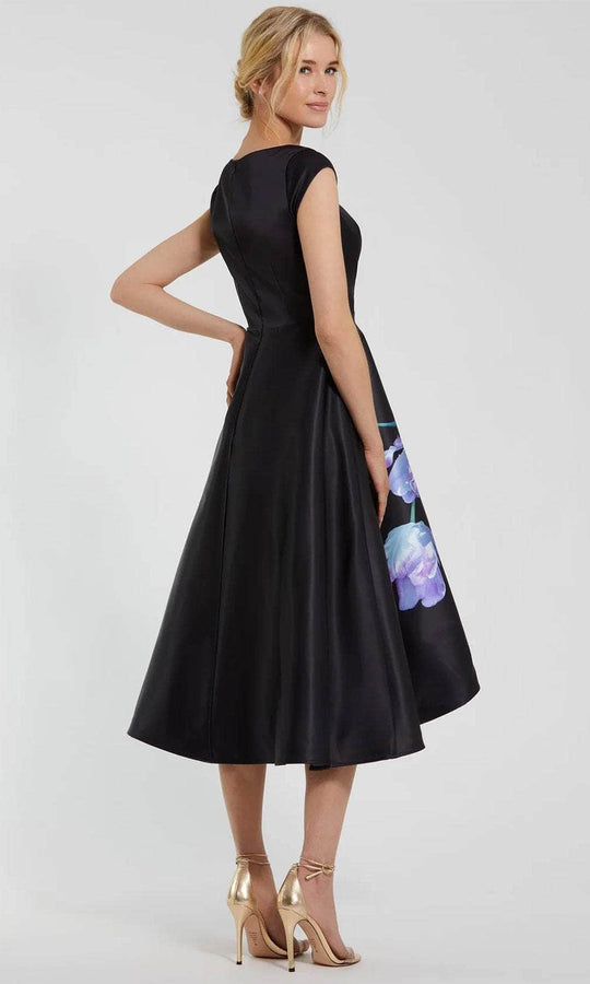 Ieena Duggal 20995 - Printed Skirt Cap Sleeve Evening Dress