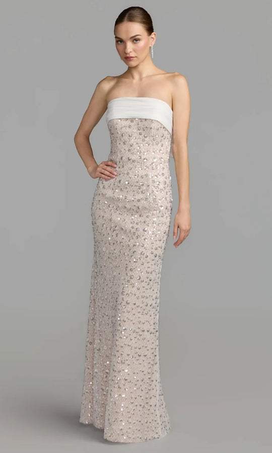 Ieena Duggal 21170 - Strapless Embellished Evening Dress