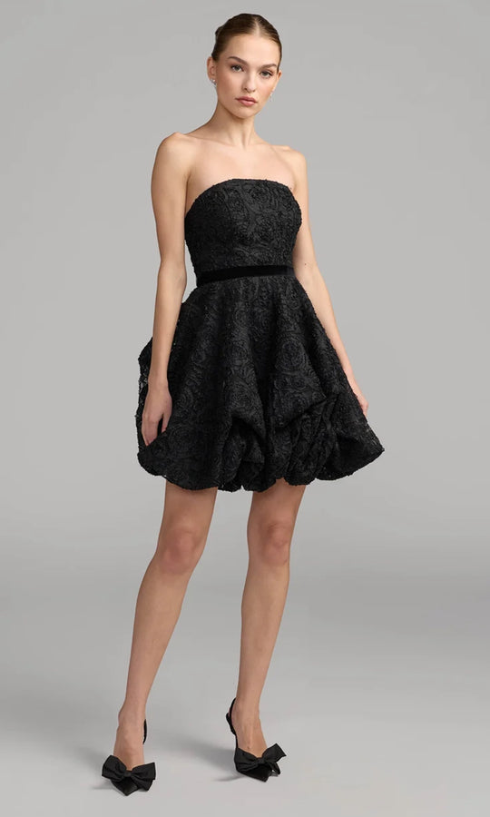Ieena Duggal 21416 - Strapless Embroidered Mini Dress