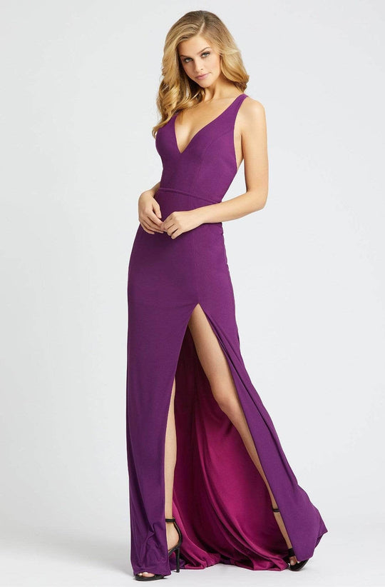 Ieena Duggal - 25846I V-Neck Sheath Gown