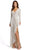Ieena Duggal - 26395 V-Neck Sequined Evening Gown Evening Dresses