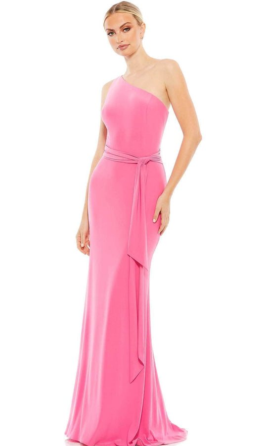 Ieena Duggal 26581 - One Shoulder Long Jersey Gown