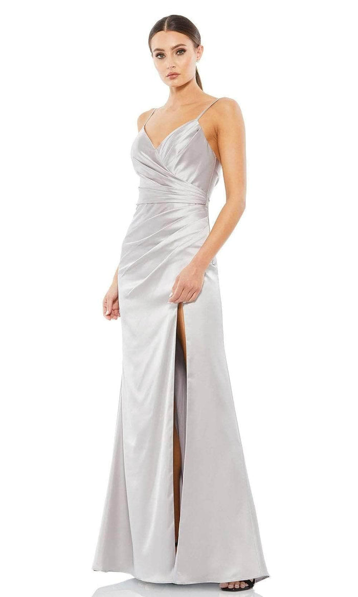 Ieena Duggal - 26585 Sheath Gown Evening Dresses 0 / Platinum