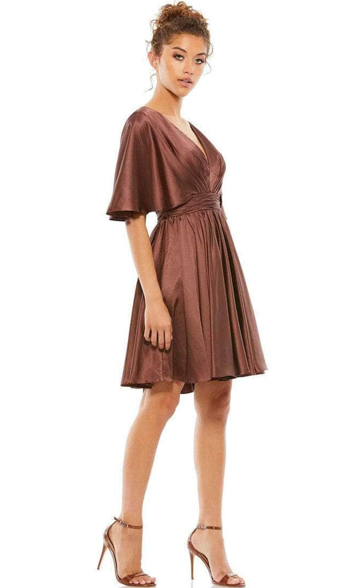 Ieena Duggal 26605 - Kimono-Styled Short Dress Couture Candy Ieena Duggal 26605 - Kimono-Styled Short Dress Couture Candy