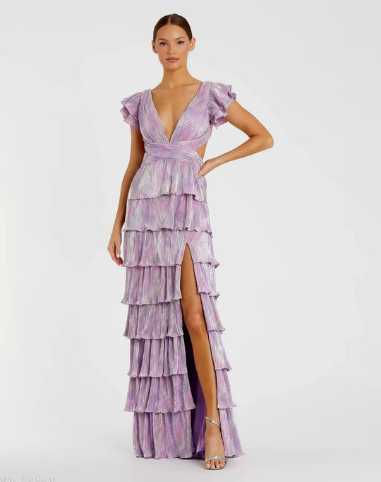 Ieena Duggal 26740 - Ruffled Tiered Dress