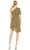 Ieena Duggal 26905 - Floral Asymmetric Sheath Dress Cocktail Dresses