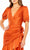 Ieena Duggal 26928 - Puff Sleeve Faux Wrap Dress Special Occasion Dress