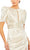 Ieena Duggal 27014 - Puff Sleeves Pleated Sheath Dress Prom Dresses