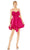 Ieena Duggal 27040 - Draped Bubble Cocktail Dress Special Occasion Dress 0 / Fuchsia
