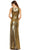 Ieena Duggal 27063 - Sleeveless Metallic Jersey Evening Dress Prom Dresses