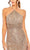 Ieena Duggal 27128 - Ruched Sequin High Slit Dress Prom Dresses
