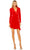 Ieena Duggal 27362 - Blazer Long Sleeve Formal Dress Semi Formal 0 / Strawberry