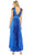 Ieena Duggal 49734 - V-Neck Pleated High Low Prom Gown Prom Dresses