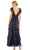 Ieena Duggal 49742 - Tiered Flutter Sleeves A-line Dress Evening Dresses