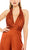 Ieena Duggal 49810 - Pleated Halter Jumpsuit Special Occasion Dress