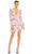 Ieena Duggal 55838 - Long Sleeve V Neck Short Dress Cocktail Dresses