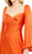Ieena Duggal 68335 - Bishop Sleeve Wrap Bodice Evening Gown Prom Dresses
