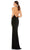 Ieena Duggal - Halter Backless Sheath Evening Gown 26533 - 1 pc Black in Size 2 Available CCSALE 2 / Black