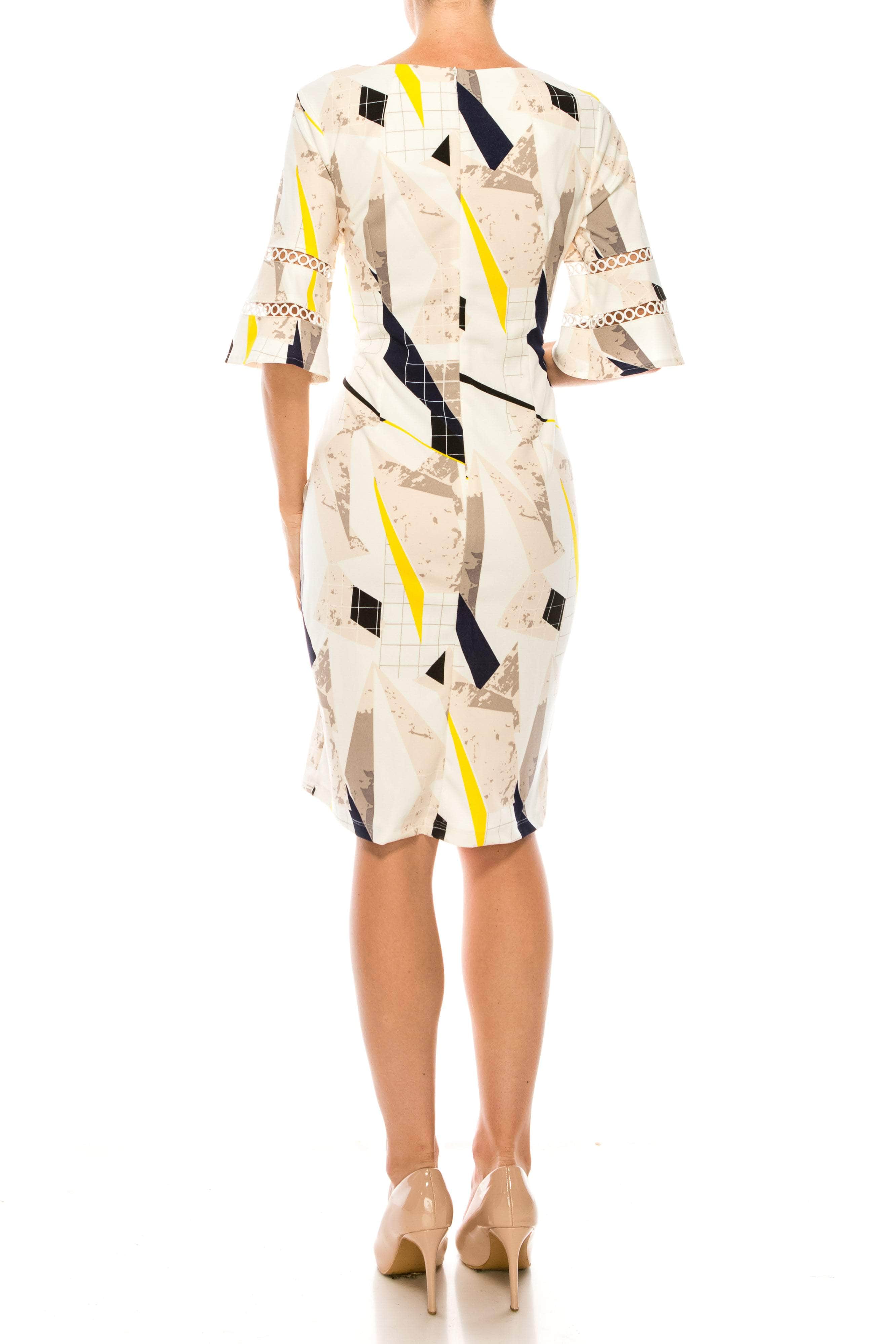 Scp Bell ILE Clothing SCP5901RE - Bell Sleeve Print Dress – Couture Candy