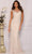Illusion Bateau Evening Gown A8442 Prom Dresses 00 / Ivory