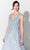 Ivonne D 122D67 - V-Neck Embroidered Evening Gown Evening Dresses 20 / Dusty Blue