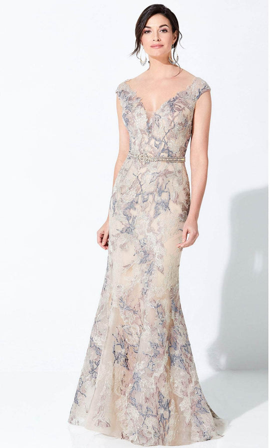 Ivonne D 220D23W - Sophisticated Tulle Long Gown