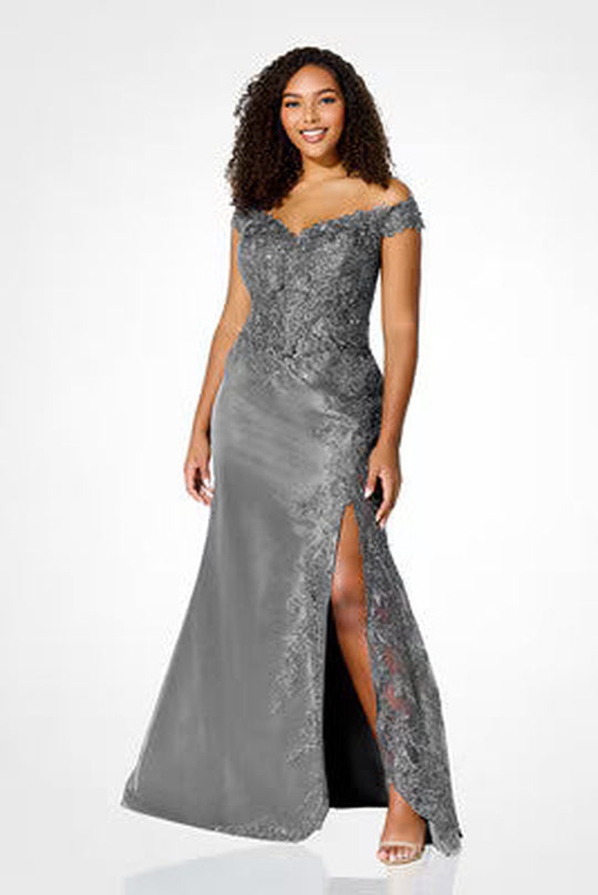 Ivonne D by Mon Cheri - 221D51 Off Shoulder A-Line Evening Dress