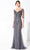 Ivonne D by Mon Cheri 220D32 - Illusion Sleeve Evening Gown Evening Dresses 4 / Dark Slate