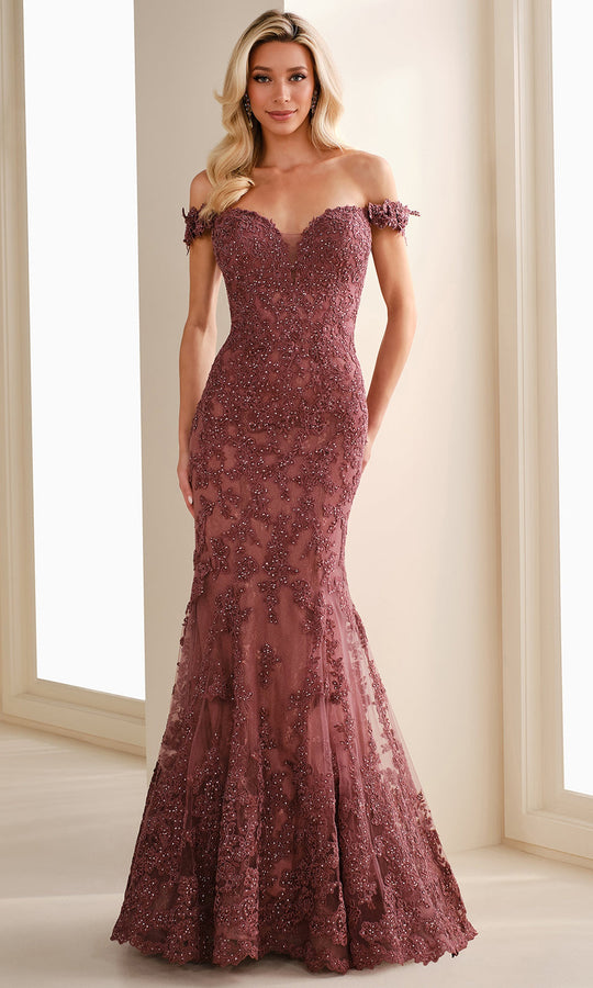 Ivonne D ID1407 - Allover Lace Sweetheart Mermaid Gown