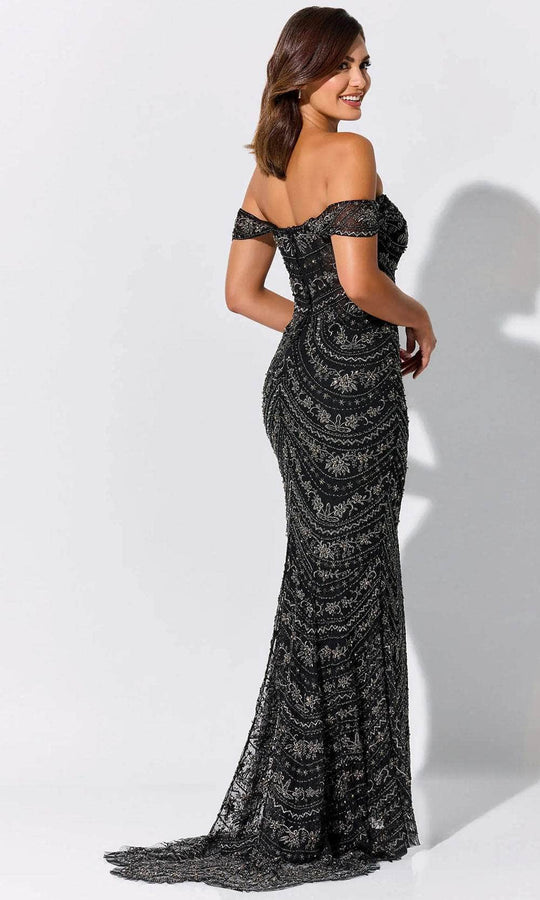 Ivonne D ID319 - Stone Accent Strapless Mother of the Bride Dress