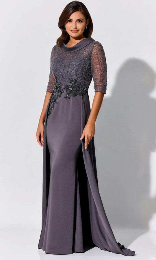 Ivonne D ID321 - Jewel Stone Accent Mother of the Bride Dress