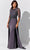 Ivonne-D ID321 - Jewel Stone Accent Prom Gown Prom Dresses 4 / Charcoal