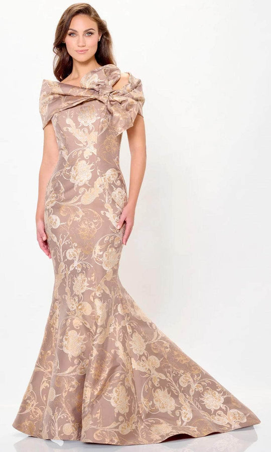 Ivonne D ID6204 - Brocade Mermaid Evening Gown