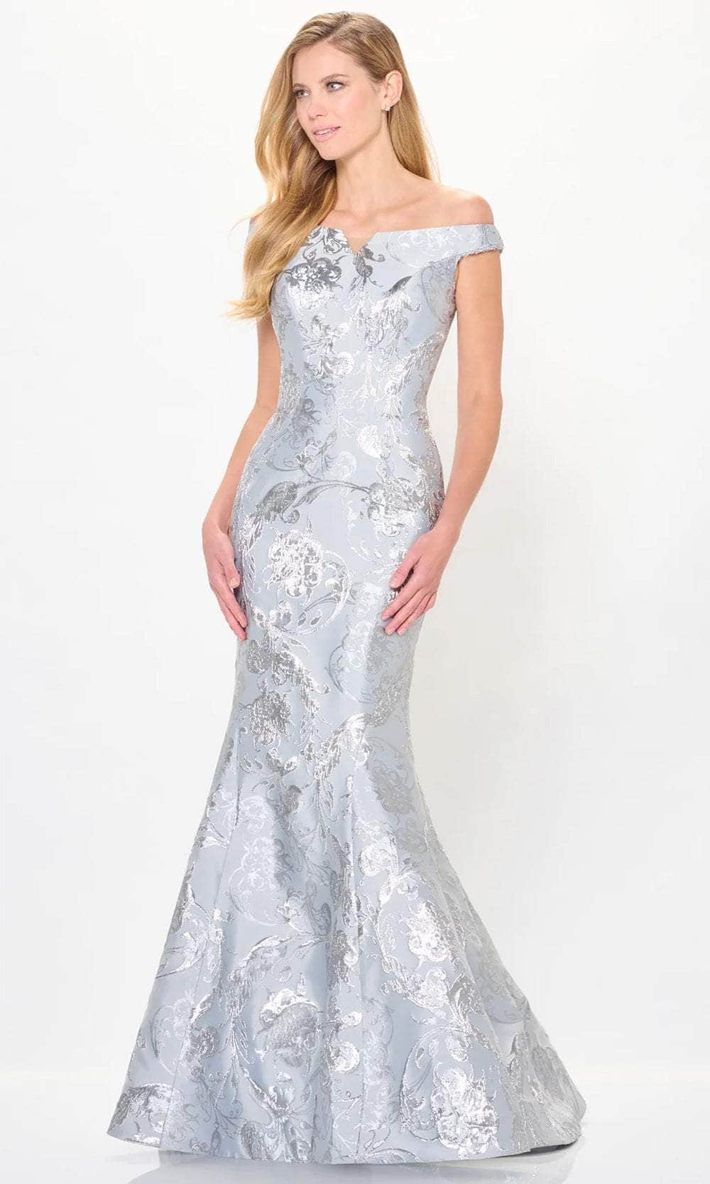 Ivonne D ID6204 - Brocade Mermaid Evening Gown 12 / Silver - Shop Ivonne D dresses on Couture Candy at CoutureCandy.com Ivonne D ID6204 - Brocade Mermaid Evening Gown 12 / Silver - Shop Ivonne D dresses on Couture Candy at CoutureCandy.com