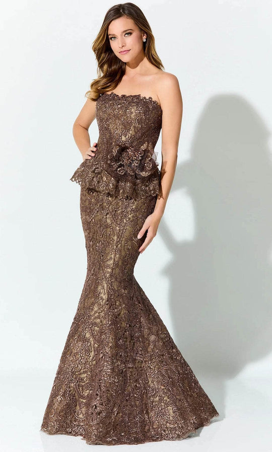 Ivonne D ID921 - Embroidered Mermaid Evening Gown