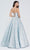 J'Adore Dresses J20024 - Lace-Up Back Sequin Ballgown Ball Gowns 12 / Sky