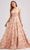J'Adore Dresses J23033 - Strapless Floral Applique Evening Dress Special Occasion Dress