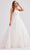 J'Adore Dresses J23033 - Strapless Floral Applique Evening Dress Special Occasion Dress