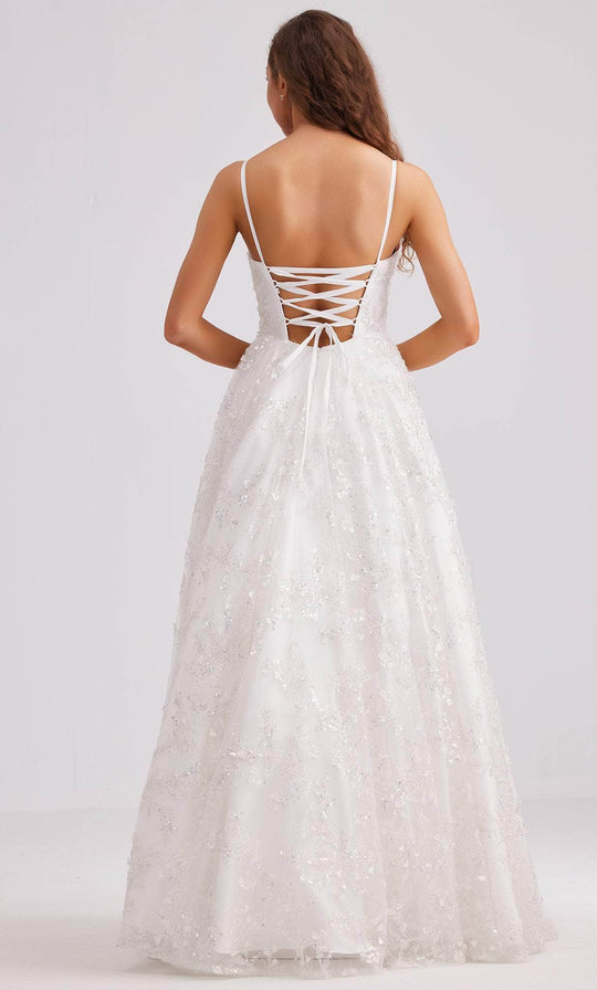 J'Adore Dresses J23035 - Embellished Tulle Ballgown