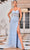 J'Adore Dresses J24002 - High Slit Trumpet Prom Dress Prom Dresses 2 / Sky