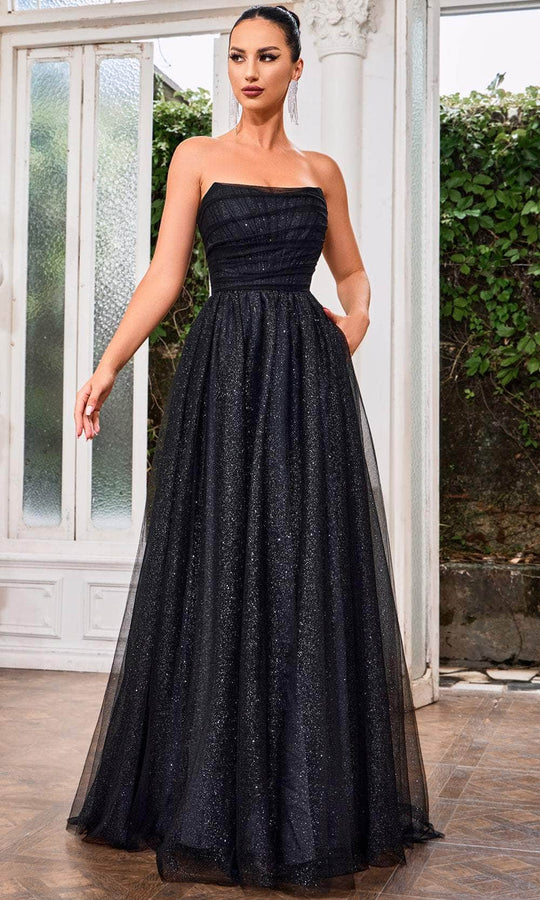J'Adore Dresses J24004 - Corset Glitter Prom Dress